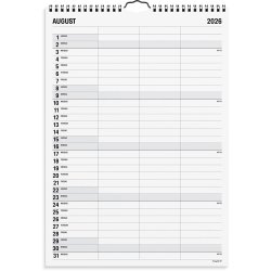 Familiekalender Black and white 3 kol. 2026