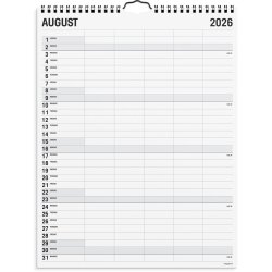 Familiekalender Black and white 5 kol. 2026