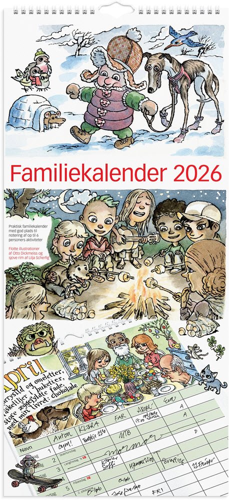 Familiekalender Otto Dickmeiss &amp; Lilja Scherfig 2026