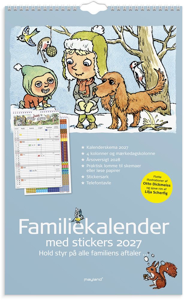 Familiekalender Otto Dickmeiss &amp; Lilja Scherfig 4 kol. 2027