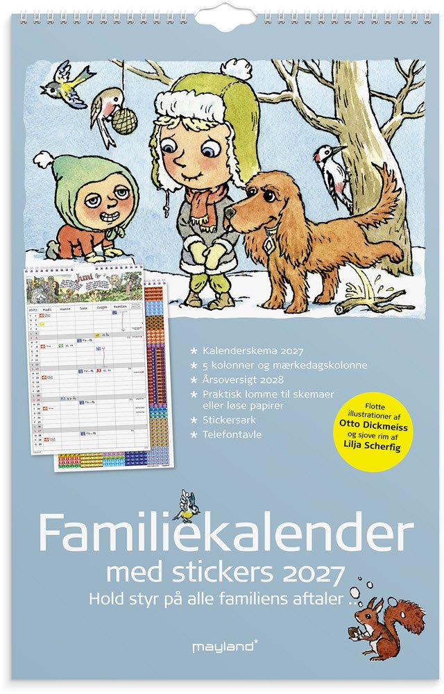 Familiekalender Otto Dickmeiss &amp; Lilja Scherfig 5 kol. 2027