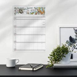 Familiekalender Otto Dickmeiss &amp; Lilja Scherfig 6 kol. A3 2027