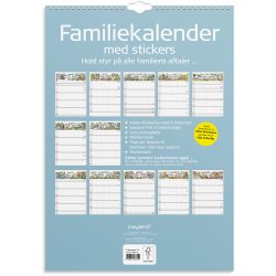 Familiekalender Otto Dickmeiss &amp; Lilja Scherfig 6 kol. A3 2027