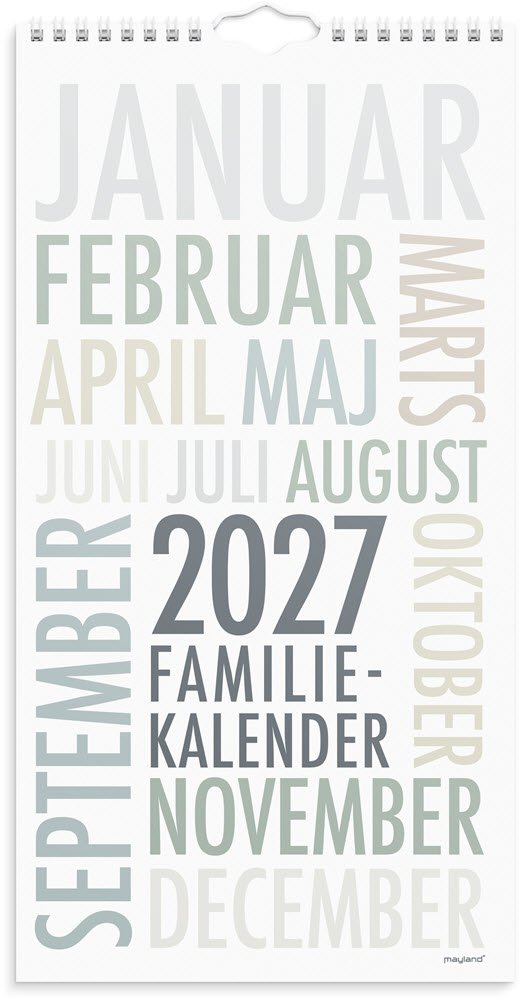 Familiekalender Trend Art 2027