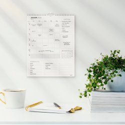 Familiekalender Ugeplan m. lister 2026