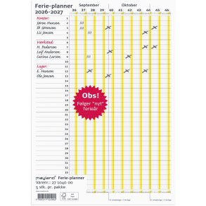 Ferie Planner 2026/2027