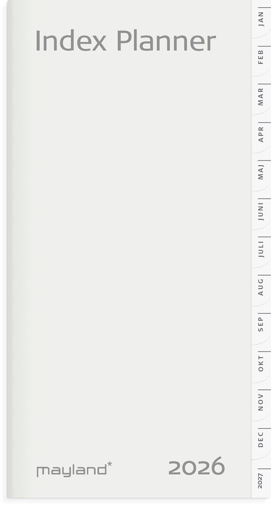 Index Planner mnedskalender REFILL 2026