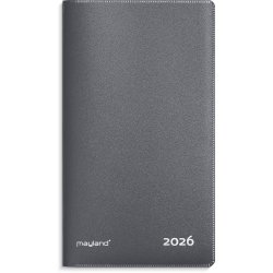 Index Planner mnedskalender mrkegr PP-plast 2026