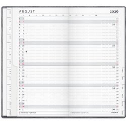 Index Planner mnedskalender mrkegr PP-plast 2026