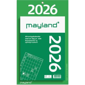 Kmpeafrivningskalender m/bagsidetekst 2026