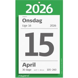 Kmpeafrivningskalender m/bagsidetekst 2026