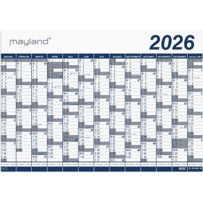 Kmpekalender 1x13 mdr. PP-plast 2026 (i plastpose)