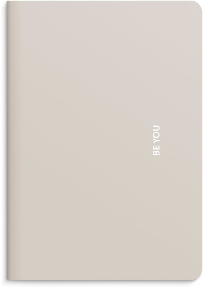 Kladdehfte A5 linieret Beige Be You