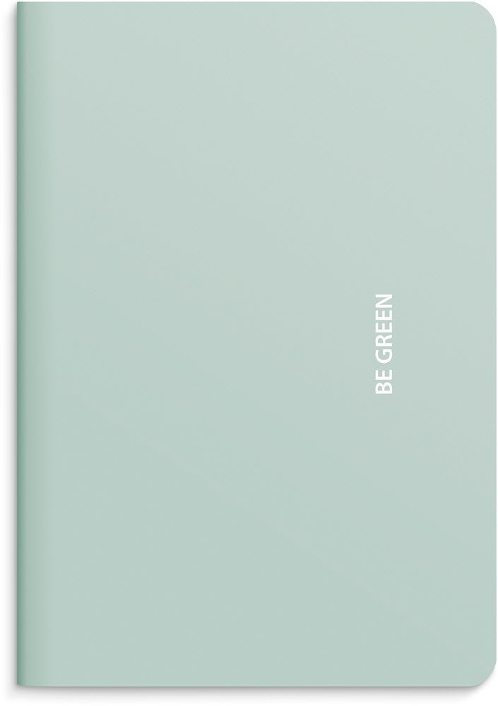 Kladdehfte A5 linieret Mint Be Green