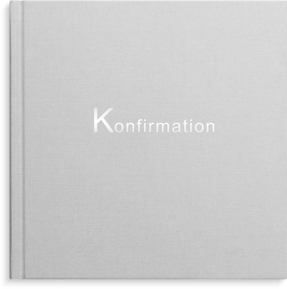 Konfirmationsbog Blank 18,5x18,5cm Gr 