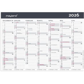 Kontor-bordkalender Moderne A5 2026