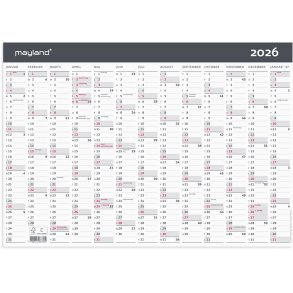 Kontorkalender Moderne A3 1x13 mdr. 2026