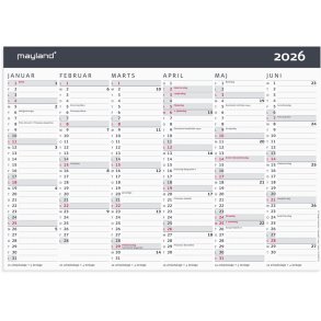 Kontorkalender Moderne A4 2026