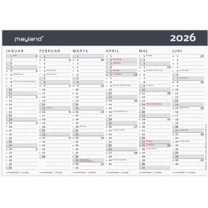 Kontorkalender Moderne A5 2026