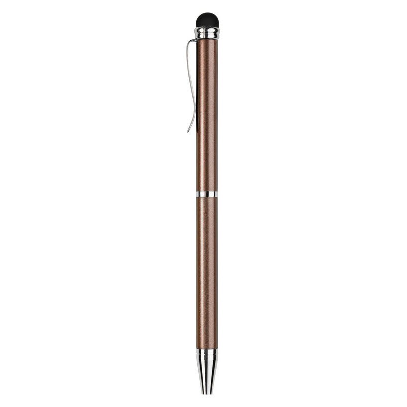 Kuglepen mini touch Metallic Brun