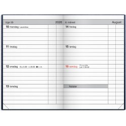 Lommekalender uge bl kunstskind indbundet 2026