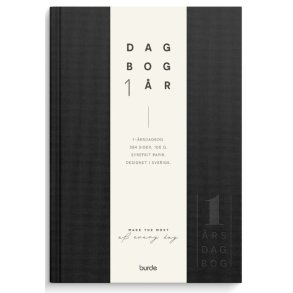 Mayland 1-rs dagbog 384 sider 100 g. sort