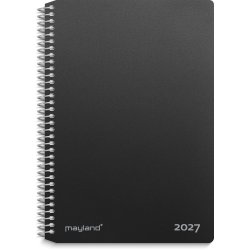 Mayland 2027 2-dages kalender sort pp-plast