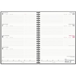 Mayland 2027 A5 Ugekalender Tv�rformat plast