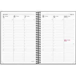 Mayland 2027 A6 ugekalender h�jformat matsort genbrugskarton