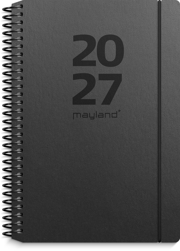 Mayland 2027 A6 ugekalender tv�rformat matsort genbrugskarton