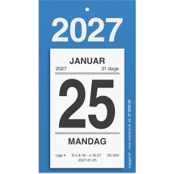 Mayland 2027 Afrivningskalender m. bagside tekst 