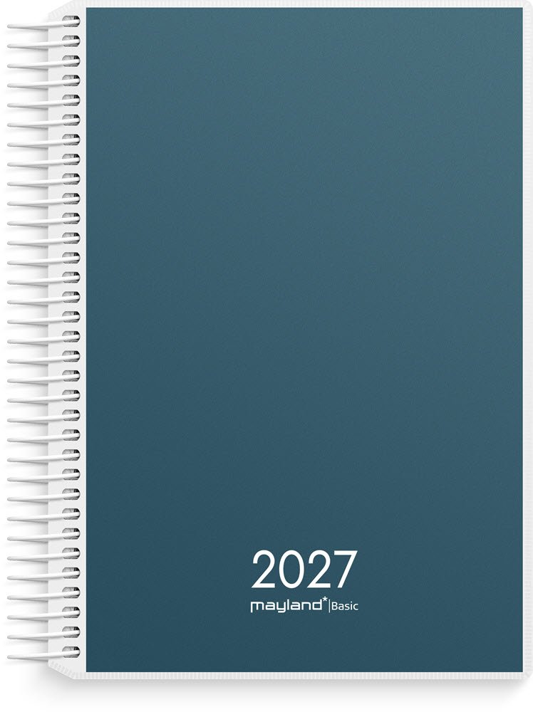 Mayland 2027 Basic dagkalender spiral pp-plast
