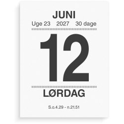 Mayland 2027 Broderikalender m. split og bagside tekst 