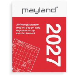 Mayland 2027 Broderikalender m. split og bagside tekst 