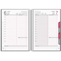 Mayland 2027 Dagkalender M�rkegr� Plast