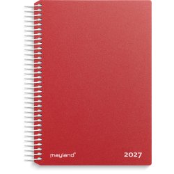 Mayland 2027 Dagkalender spiral r�d pp-plast