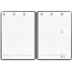 Mayland 2027 Diplomat ugekalender m. spiral sort kunstskind