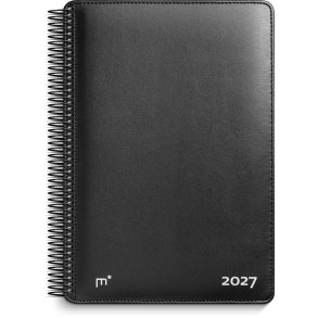 Mayland 2027 Diplomat ugekalender m. spiral sort kunstskind