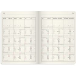 Mayland 2027 Forma Deluxe A5 Ugekalender H�jformat brun kunstskind