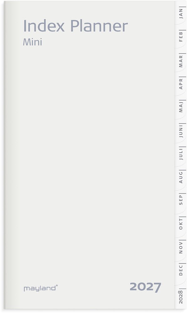 Mayland 2027 Index Planner Mini m�nedskalender Refil