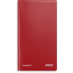 Mayland 2027 Index Planner m�nedskalender r�d vinyl