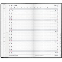 Mayland 2027 Index Planner m�nedskalender sort vinyl