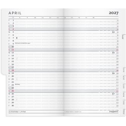 Mayland 2027 Index Planner mini m�rkegr� pp-plast