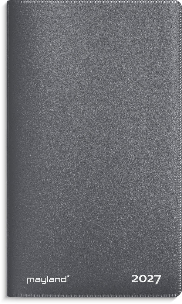 Mayland 2027 Index Planner mini m�rkegr� pp-plast