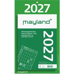 Mayland 2027 K�mpe afrivningskalender m. bagside tekst 