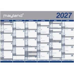 Mayland 2027 K�mpe kalender 2x6 mdr. 