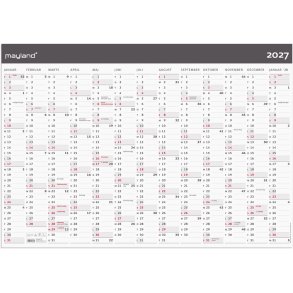 Mayland 2027 K�mpe kalender moderne 1x13 mdr. papir