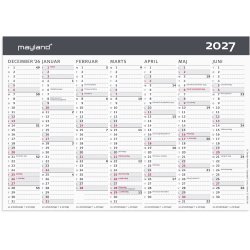 Mayland 2027 Kontor bordkalender moderne A5