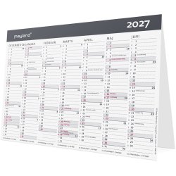 Mayland 2027 Kontor bordkalender moderne A5
