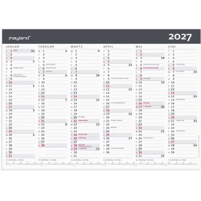 Mayland 2027 Kontorkalender Moderne A3 